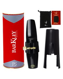 Boquilha Sax Barítono Barkley Pnoir 5 Completa Som Erudito + Bag + Protetor Dente