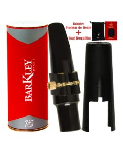 Boquilha Sax Barítono Barkley New York 7 Completa Bag Protetor Brindes
