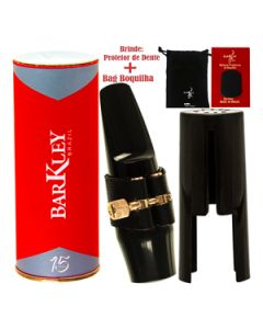 Boquilha Sax Tenor Barkley Classic S Completa Bag Protetor Brindes