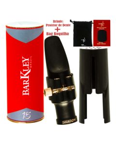 Boquilha Sax Tenor Barkley Meritage Shadow 8 Completa Bag Protetor Brindes