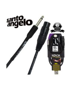 Cabo Santo Angelo Ninja 0,91m Centímetros P10 + XLR Fêmea Violão Guitarra Baixo