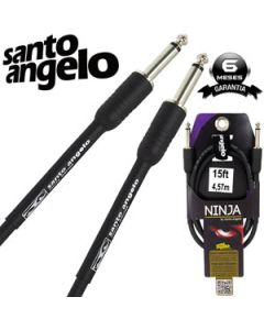Cabo Santo Angelo Ninja 4.57mts P10 + P10 Violão Guitarra Baixo Teclado