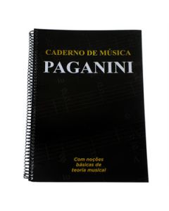 Caderno de Música Pautado c/ 50 Folhas Musical Paganini PCM050D