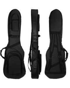 Capa Contra Baixo Jazz Bass 119cm PVC Preto Emborrachado com Pelúcia Alta Qualidade Protection Bags