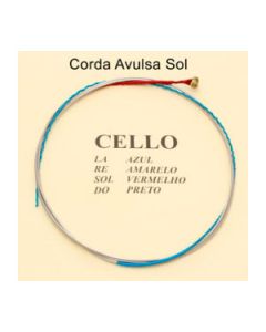 Corda Sol Avulsa Violoncelo Cello Mauro Calixto Tradicional 3º Corda