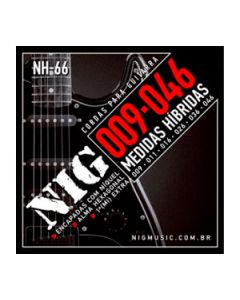 Encordoamento 009 Guitarra Medidas Híbridas NIG NH66