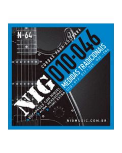 Encordoamento 010/046 Guitarra NIG N64