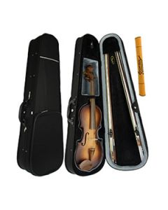 Estojo Case Violino 4/4 Formato Gota Preto + Corda Mi Vignoli VCS300BK
