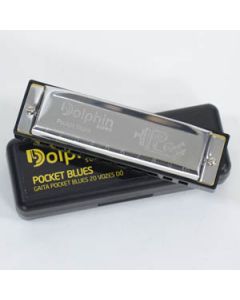 Gaita Diatônica Pocket Blues 20 Vozes Afinação Do (ABS) Dolphin Cód. 6406 (Padrão)
