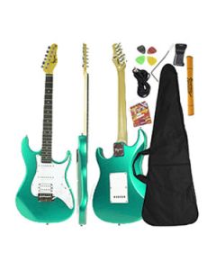 Guitarra Stratocaster Verde Metálico ( Surf Green ) Série Woodstock TG 520 Tagima Brinde Capa + Acessórios