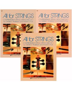Métodos Violino Viola de Arco Violoncelo All For Strings Vol. 1 KJOS MUSIC (Kit c/ 3 Métodos)