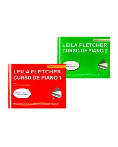 Kit Método Leila Fletcher Curso de Piano Course 1 e 2 + Audios
