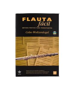 Método "Flauta Fácil" Prático Iniciante Celso Woltzenlogel Volume 1 com CD