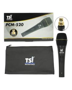 Microfone c/ Fio Capsula Condensador Phantom Power Profissional TSI PCM-520
