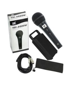 Microfone de Mão c/ Fio Dinâmico Cardioide Profissional TSI 600SW 