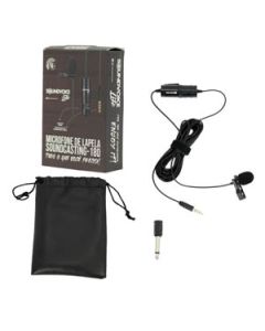 Microfone Lapela Ativo c/ Fio Plug P2 Smarthphone Soundcastong Soundvoice Lite
