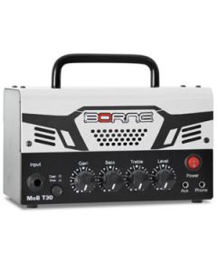Mini Cabeçote Amplificador p/ Guitarra Borne MOB T30 30W RMS Cor Branco Cód. 0301397