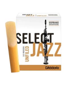 Palheta Sax Soprano Rico Jazz Select Corte Unfiled (Americano) 