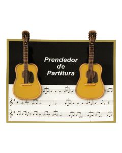 Prendedor Partitura Hinário Clipet Violão Paganini
