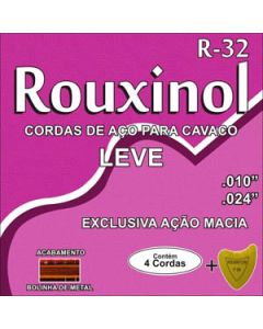 Encordoamento Cavaquinho Aço Tensão Leve Rouxinol R32