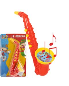 Saxofone Brinquedo Infantil Plástico Colorido Linha PATATI PATATÁ Candide Cód. 9571