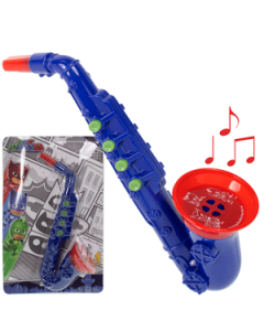 Saxofone Brinquedo Infantil Plástico Colorido Linha PJ Marks by Candide Cód. 1722 Red Bell