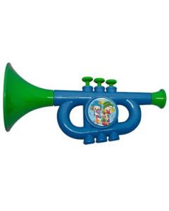 Trompete Brinquedo Infantil Plástico Colorido Linha PATATI PATATÁ Candide Cód. 9573