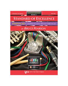 Método Sax Barítono Livro Standard of Excellence Band Method by Bruce Pearson c/ 2 Cd´s Livro 1 ( Book 1 )