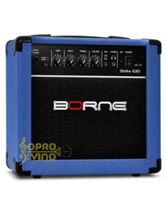 Amplificador p/ Guitarra Borne Strike G30 15W RMS Cor Azul Volt. 110V/220V