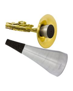 Surdina Estudo Trompa Practice Prata Strong Brass Abafa o Som by Barkley Brasil