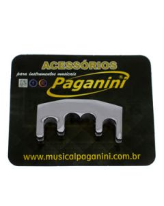 Surdina Metal Cromada Mod. 4 Pontas p/ Violoncelo Musical Paganini Cód. PSV052