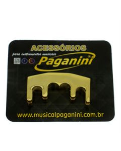 Surdina Metal Dourada Mod. 4 Pontas p/ Violoncelo Musical Paganini Cód. PSV053