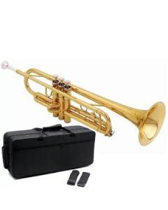 Trompete Sib Standard Laqueado c/ Estojo e Acessórios Andaluz Mod. FT6418L BB