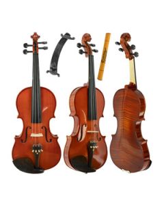 Violino 4/4 Profissional Tampo Maciço Abeto c/ Arco Breu Estojo Espaleira PHX M1
